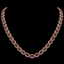 32.82 CTW Garnet & Diamond Halo Necklace 10K Rose Gold