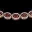 32.82 CTW Garnet & Diamond Halo Necklace 10K Rose Gold - 3