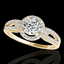1.25 CTW H-SI/I Certified Diamond Solitaire Halo Ring