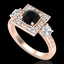 1.55 CTW Fancy Black Diamond Solitaire Art Deco 3 Stone