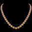 28.52 CTW Fancy Citrine & Diamond Halo Necklace 10K