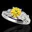 1.25 CTW Certified Si Intense Yellow Diamond Solitaire
