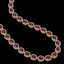 36.8 CTW Garnet & Diamond Halo Necklace 10K Rose Gold - 2