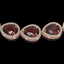 36.8 CTW Garnet & Diamond Halo Necklace 10K Rose Gold - 3