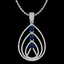 2 CTW Sapphire & Micro Pave VS/SI Diamond Designer - 2
