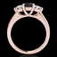 3 CTW Certified VS Black Diamond 3 Stone Solitaire Ring - 2