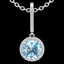 2.75 CTW Sky Blue Topaz & Micro Pave VS/SI Diamond - 2