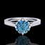 1.14 CTW Fancy Intense Blue Diamond Solitaire Art Deco - 2