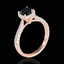 1.5 CTW Certified VS Black Diamond Solitaire Halo Ring - 2