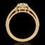 0.53 CTW VS/SI Diamond Art Deco Ring 18K Yellow Gold