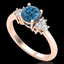 1 CTW Fancy Intense Blue Diamond Engagement Classic