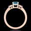 1 CTW Fancy Intense Blue Diamond Engagement Classic - 3