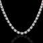 29 CTW Aquamarine Eternity Tennis Necklace 14K Rose - 2