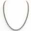 29 CTW Aquamarine Eternity Tennis Necklace 14K Rose - 3