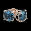 2.11 CTW Certified Intense Blue SI Diamond Solitaire - 3