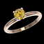 0.75 CTW Certified Intense Yellow SI Diamond Solitaire - 2