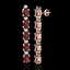 15.47 CTW Garnet & VS/SI Certified Diamond Tennis