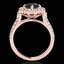 2.16 CTW Certified VS Black Diamond Solitaire Halo Ring - 2