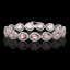 19.55 CTW Morganite & Diamond Halo Bracelet 10K White