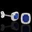2.50 CTW Sapphire & Micro Pave VS/SI Diamond Halo - 2