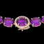 175 CTW Amethyst & VS/SI Diamond Halo Micro Eternity