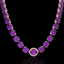 175 CTW Amethyst & VS/SI Diamond Halo Micro Eternity - 2