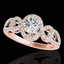 1.38 CTW H-SI/I Certified Diamond Solitaire Halo Ring
