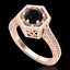 0.77 CTW Fancy Black Diamond Solitaire Engagement Art