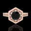 0.77 CTW Fancy Black Diamond Solitaire Engagement Art - 2