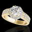 1.4 CTW H-SI/I Certified Diamond Solitaire Halo Ring