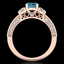 2.07 CTW Intense Blue Diamond Solitaire Art Deco 3 - 2