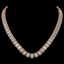 40.3 CTW Emerald Cut Diamond Designer Necklace 18K Rose