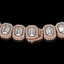 40.3 CTW Emerald Cut Diamond Designer Necklace 18K Rose - 3