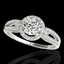1.25 CTW H-SI/I Certified Diamond Solitaire Halo Ring