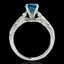 1.2 CTW SI Certified Fancy Blue Diamond Solitaire Ring