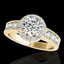 2.1 CTW H-SI/I Certified Diamond Solitaire Halo Ring