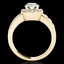 2.1 CTW H-SI/I Certified Diamond Solitaire Halo Ring - 2