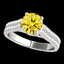 1.61 CTW Certified SI/I Fancy Intense Yellow Diamond