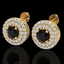1.40 CTW Micro VS/SI Diamond Designer Earrings 18K