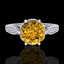 2.2 CTW Intense Fancy Yellow Diamond Engagement Art - 2