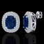 6.30 CTW Sapphire & Micro Pave VS/SI Diamond Halo - 2