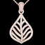 1.25 CTW Micro Pave VS/SI Diamond Necklace Designer 14K