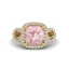 2.75 CTW Morganite & Micro VS/SI Diamond Ring 14K Rose
