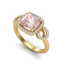 2.75 CTW Morganite & Micro VS/SI Diamond Ring 14K Rose - 2