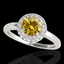 1.43 CTW Certified SI/I Fancy Intense Yellow Diamond