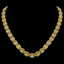 46.39 CTW Fancy Citrine & Diamond Halo Necklace 10K