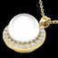 0.25 CTW Micro Halo VS/SI Diamond & White Pearl