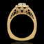 1.55 CTW VS/SI Diamond Solitaire Art Deco Ring 18K