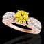2 CTW Certified SI/I Fancy Intense Yellow Diamond