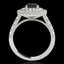 3 CTW Certified VS Black Diamond Solitaire Halo Ring - 2